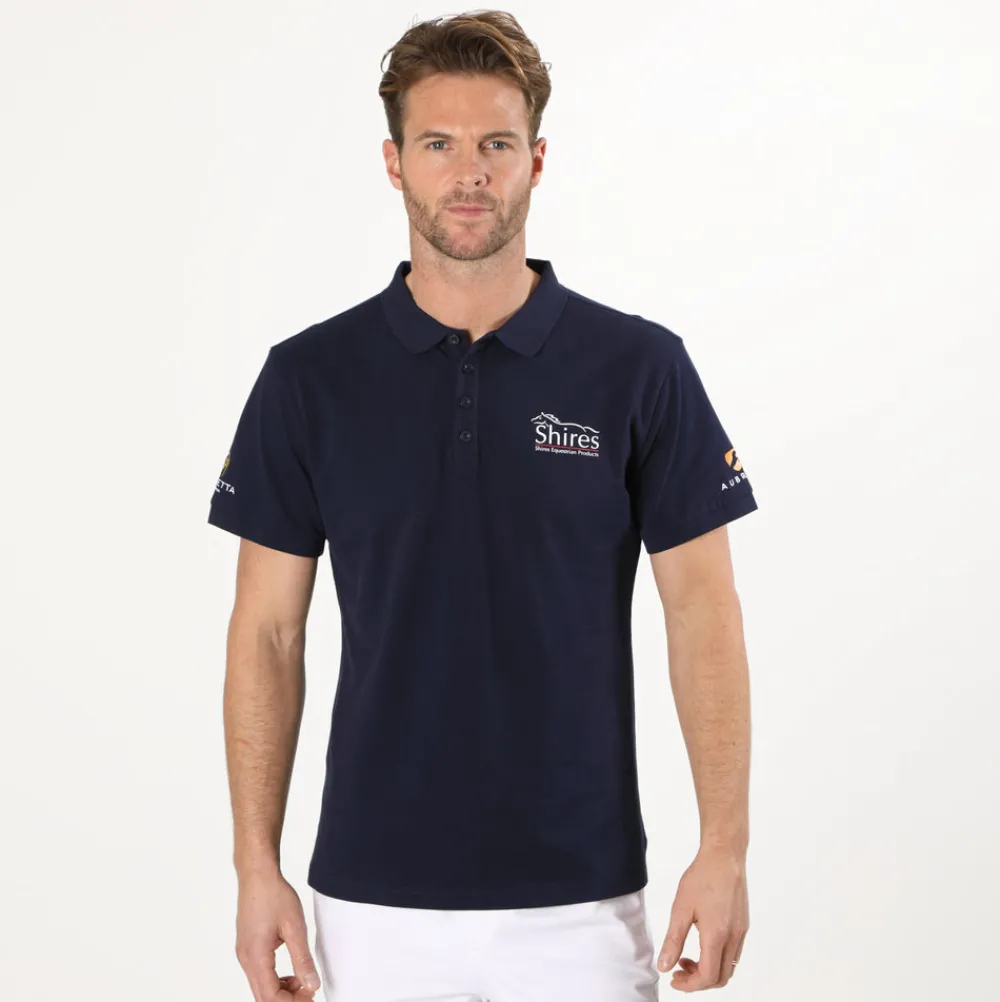 Aubrion Branded Polo Shirt - Gents^Shires Equestrian Clearance