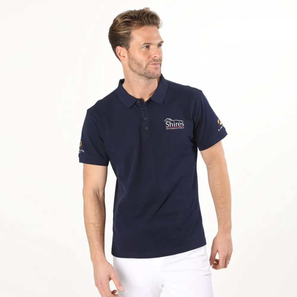 Aubrion Branded Polo Shirt - Gents^Shires Equestrian Clearance