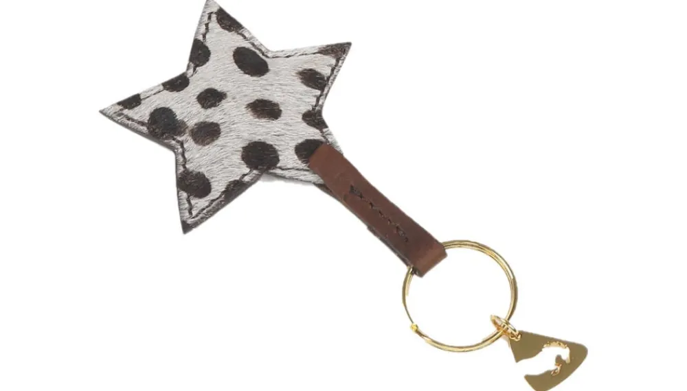 Aubrion Cowhide Keyring^Shires Equestrian Best