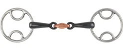 Black Sweet Iron Bevel Bit with Lozenge^Shires Equestrian Outlet
