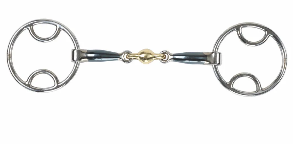 Blue Sweet Iron Bevel with Lozenge^Shires Equestrian