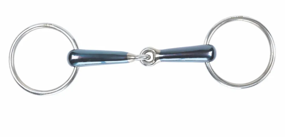 Blue Sweet Iron Hollow Jointed Loose Ring^Shires Equestrian Outlet
