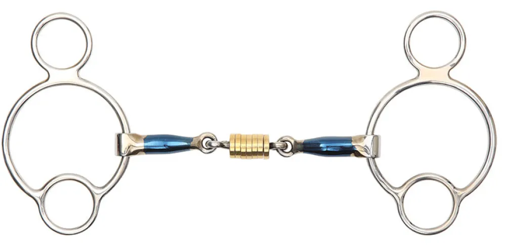 Blue Sweet Iron Universal With Roller Link^Shires Equestrian Sale