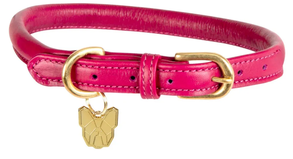 Digby & Fox Rolled Leather Dog Collar^Shires Equestrian Outlet