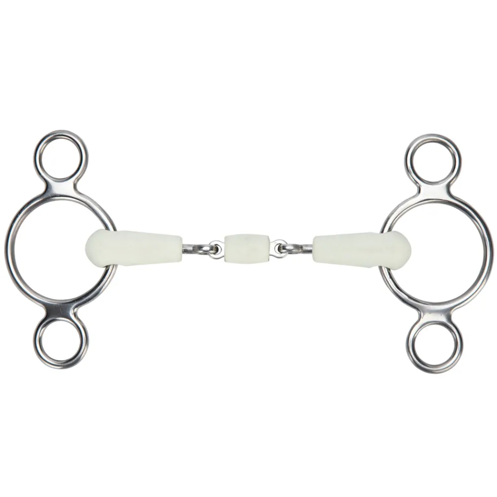 EquiKind Softie 2 Ring Gag Peanut Link^Shires Equestrian Discount