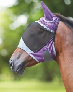 FlyGuard Pro Deluxe Fly Mask With Ears^Shires Equestrian Best