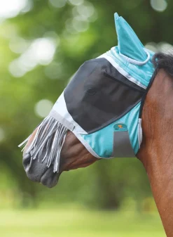 FlyGuard Pro Deluxe Fly Mask with Nose Fringe^Shires Equestrian Online