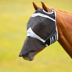 FlyGuard Pro Fine Mesh Fly Mask with Ear Holes & Nose^Shires Equestrian Hot