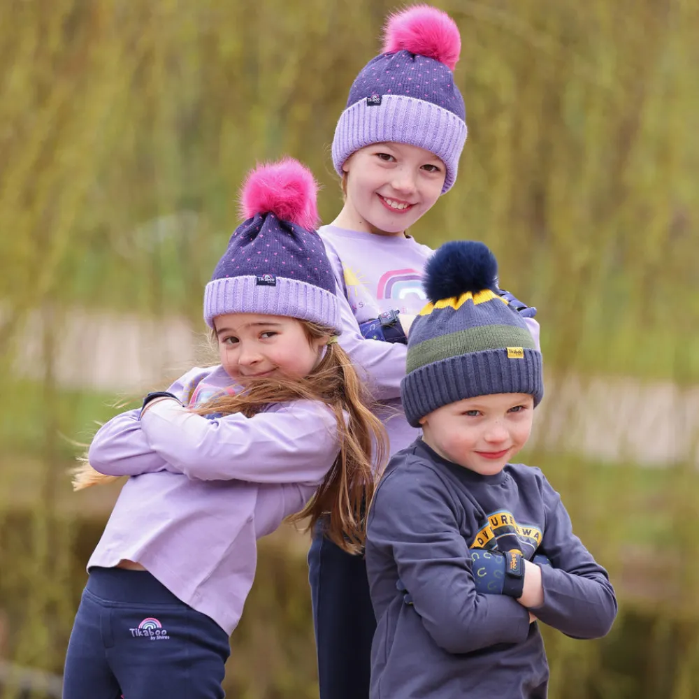 Tikaboo Bobble Hat - Childs^Shires Equestrian Clearance
